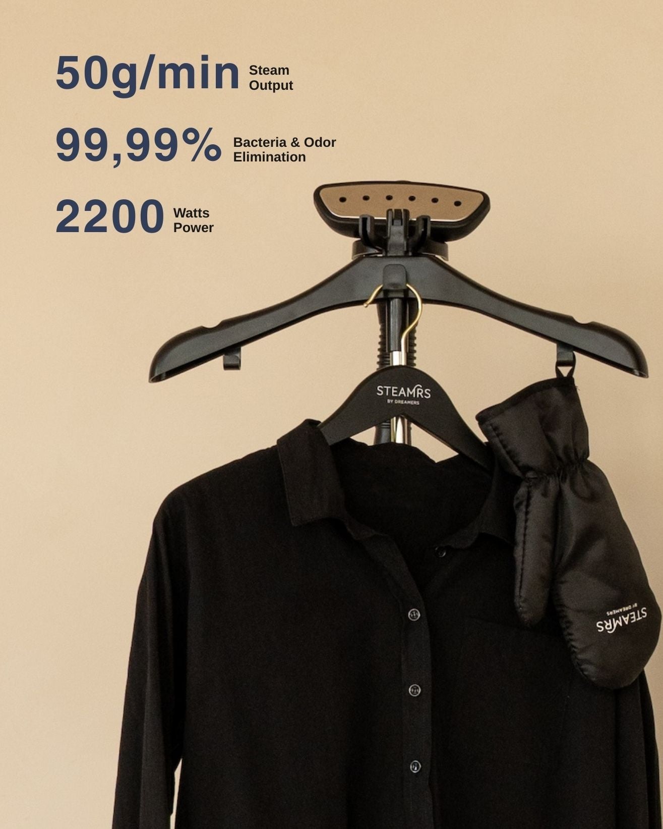 Professional Kledingstomer — Zwart - STEAMRS