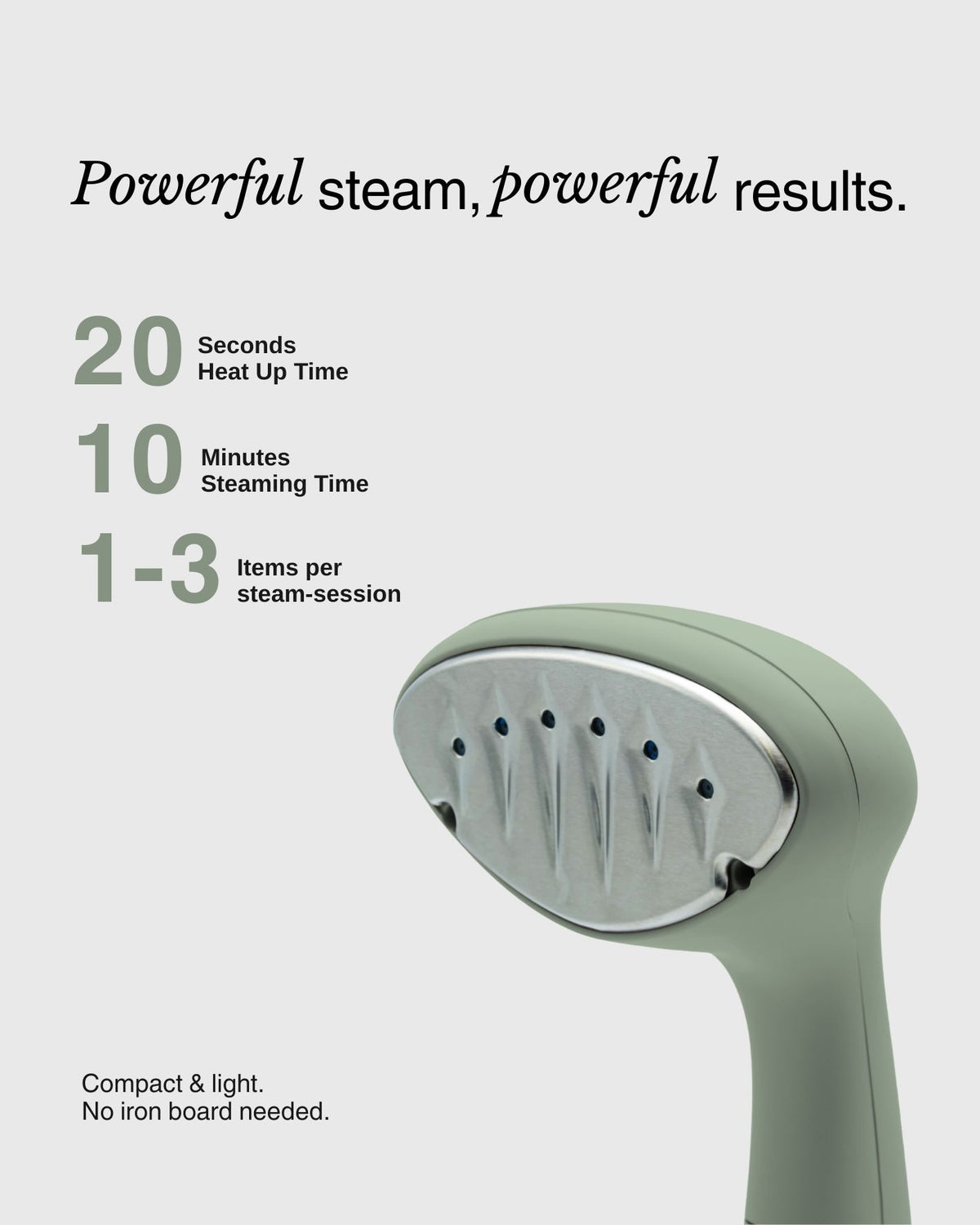 Garment Steamer — Green